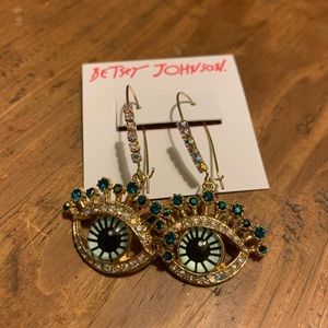 Betsey Johnson Eye Earrings
